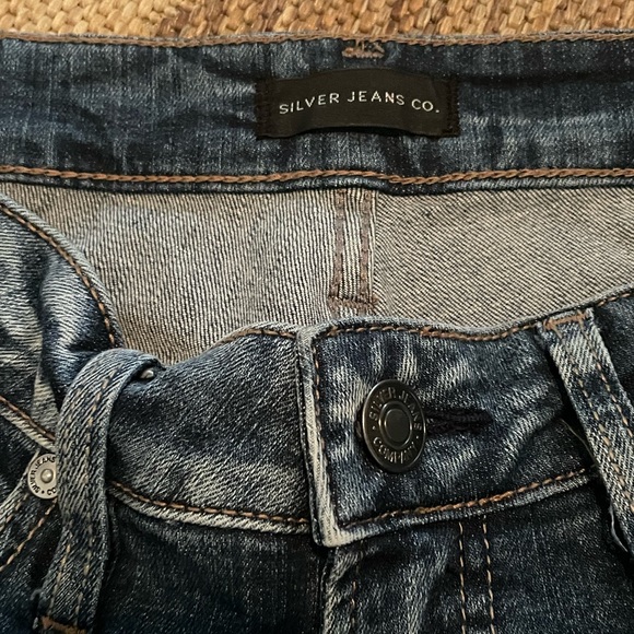 Silver Boyfriend Jeans - Picture 2 of 7